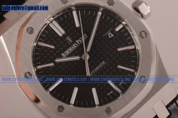 Perfect Replica Audemars Piguet Royal Oak 41 Watch Steel 15154BC.ZZ.D004CU.02Blk (BP)